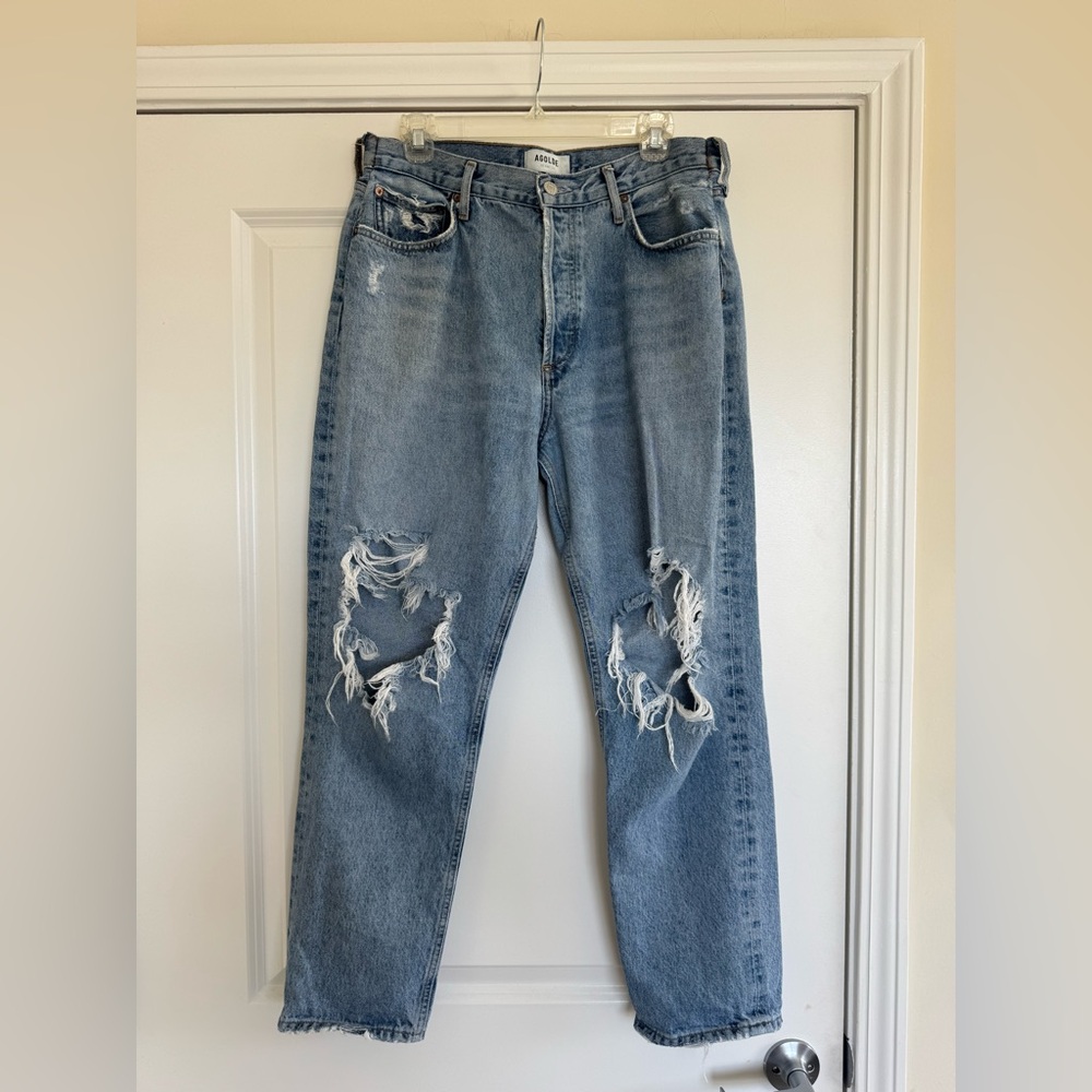 Agolde High Rise Straight Leg Jean